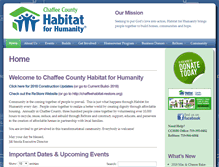 Tablet Screenshot of chaffeehabitat.org